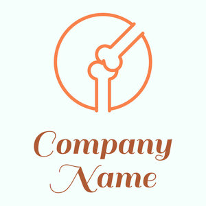 Orthopedics logo on a Mint Cream background - Hospital & Farmácia