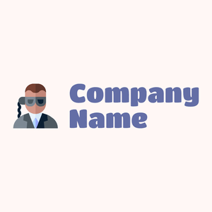 Guy Bodyguard on a Snow background - Sicherheit