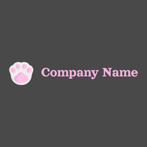 Pawprint on a Fuscous Grey background - Animales & Animales de compañía