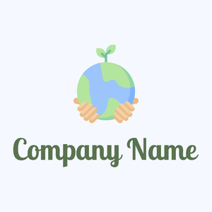 Care logo on a Alice Blue background - Abstract