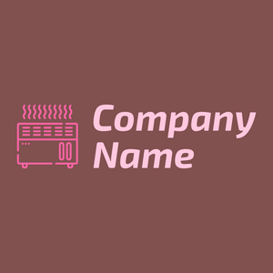 Room heater logo on a Solid Pink background - Limpieza & Mantenimiento
