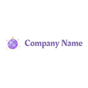 Disco ball logo on a White background - Entertainment & Arts
