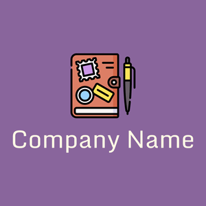 Notebook logo on a Ce Soir background - Abstrakt