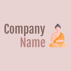 Buddha logo on a pale background - Religiosidade
