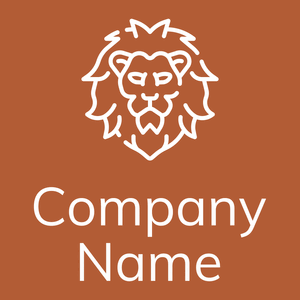 Lion logo on a Smoke Tree background - Dieren/huisdieren