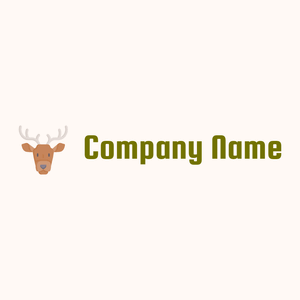 Twine Deer on a Seashell background - Dieren/huisdieren