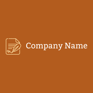 Notary logo on a Rich Gold background - Negócios & Consultoria