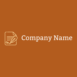 Notary logo on a Rich Gold background - Entreprise & Consultant