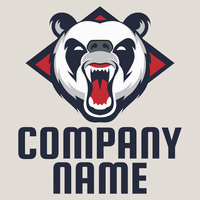 Logotipo de panda rugiente - Animales & Animales de compañía Logotipo