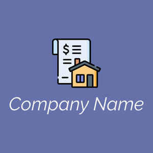 Mortgage logo on a Chetwode Blue background - Bienes raices & Hipoteca