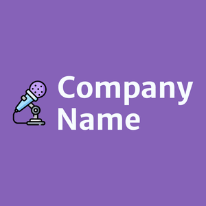Microphone logo on a Lilac Bush background - Arte & Entretenimiento