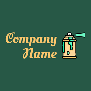 Paint spray logo on a Evening Sea background - Unterhaltung & Kunst