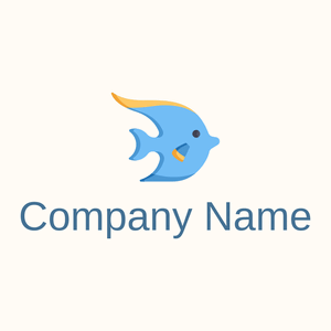 Fish on a Floral White background - Animales & Animales de compañía
