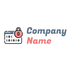 Padlock logo on a White background - Internet