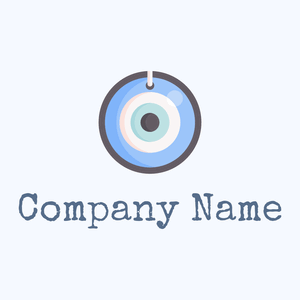 Eye logo on a Alice Blue background - Medizin & Pharmazeutik