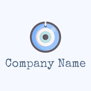 Eye logo on a Alice Blue background - Médicale & Pharmaceutique