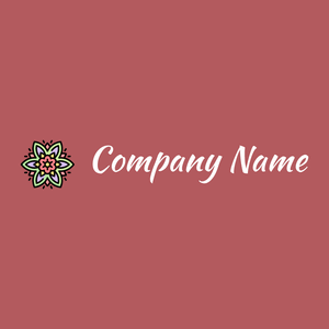 Rangoli logo on a Blush background - Abstrait