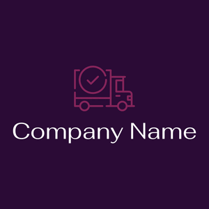 Mover truck logo on a Blackcurrant background - Automotive & Vehicle