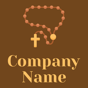 Rosary on a Peru Tan background - Religiosidade