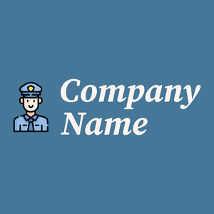 Policeman logo on a Jelly Bean background - Abstrato