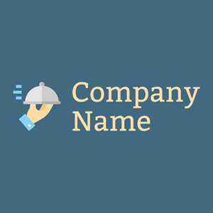 Food logo on a Calypso background - Alimentos & Bebidas