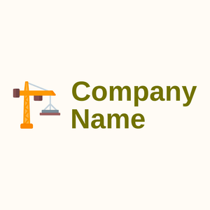 Construction logo on a Floral White background - Construcción & Herramientas