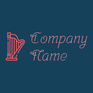 Harp logo on a Cyprus background - Unterhaltung & Kunst