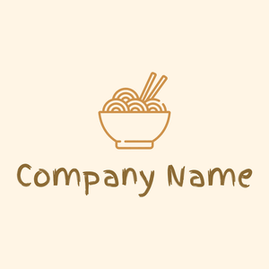 Chinese food logo on a Floral White background - Cibo & Bevande