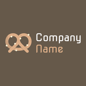 Pretzel logo on a Domino background - Abstrato