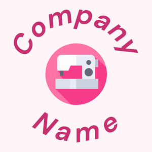 Sewing machine logo on a Lavender Blush background - Bouw & Gereedschap