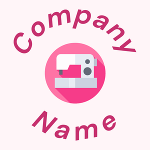 Sewing machine logo on a Lavender Blush background - Construcción & Herramientas