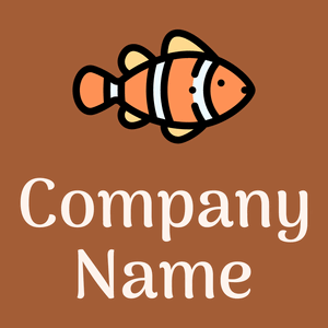 Clown fish on a Indochine background - Dieren/huisdieren