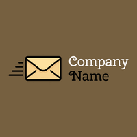 Email logo on a Yellow Metal background - Kommunikation