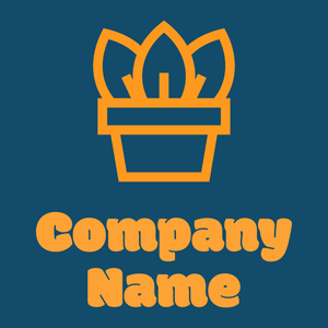 Plant Pot on a Blue Stone background - Viajes & Hoteles