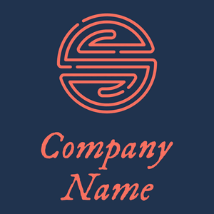 Demonic symbols logo on a Catalina Blue background - Abstracto