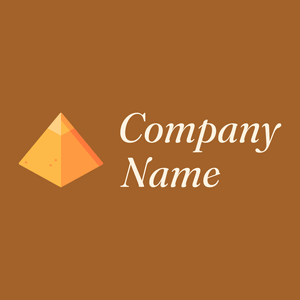 Pyramid logo on a Rich Gold background - Abstracto