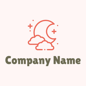 Night logo on a Snow background - Abstracto