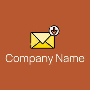 Inbox logo on a Fiery Orange background - Domaine des communications