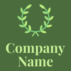 Laurel wreath logo on a Green background - Sommario