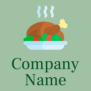 Fiery Orange Christmas dinner on a Spring Rain background - Animali & Cuccioli