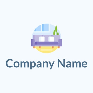 Couch logo on a Alice Blue background - Architektur