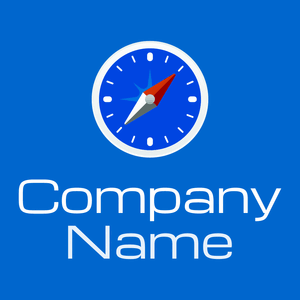 White Compass on a Navy Blue background - Tecnología