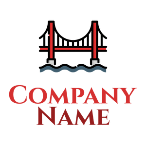 Golden gate bridge on a White background - Architektur