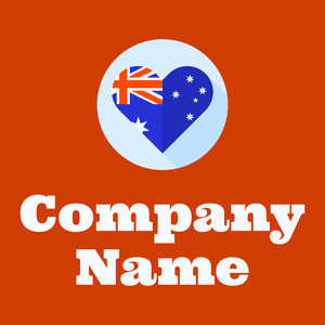 Australia on a Tenne (Tawny) background - Abstrait