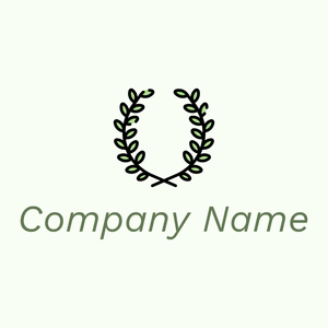 Laurel wreath logo on a pale background - Abstracto