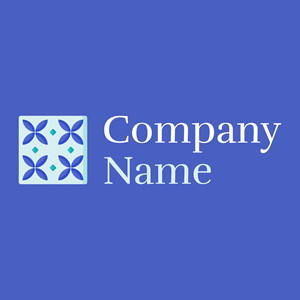 Tile logo on a Free Speech Blue background - Abstracto