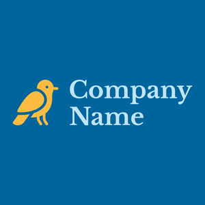 Sparrow logo on a Cerulean background - Animali & Cuccioli