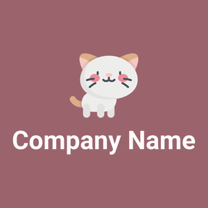 Cat on a Copper Rose background - Animaux & Animaux de compagnie