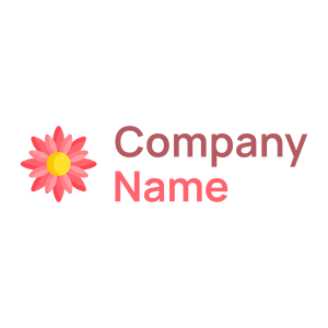 Flower logo on a White background - Domaine de l'agriculture