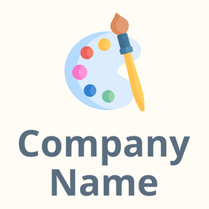 Color palette logo on a Floral White background - Enfant & Garderie